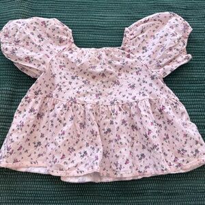 Zara Pink Floral Kids Top